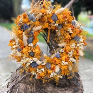 MIODOWA POLANA wianek z suszonych roślin