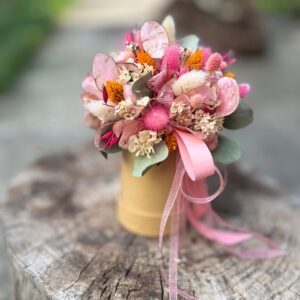 PUDROWA SŁODYCZ FlowerBox z suszonymi kwiatami