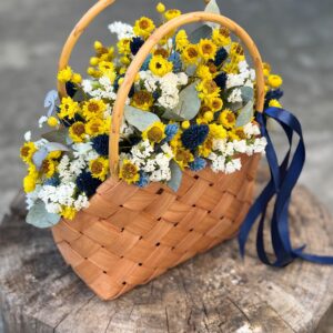 POLNY KOSZ z suszonymi kwiatami